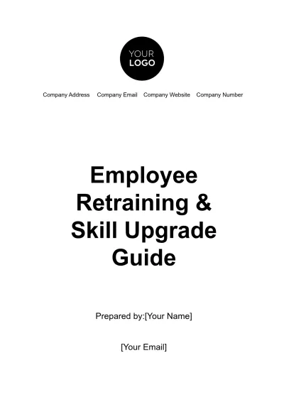 Free Employee Retraining and Skill Upgrade Guide HR Template to Edit Online