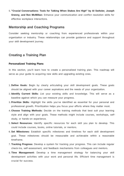 Free Employee Retraining and Skill Upgrade Guide HR Template to Edit Online
