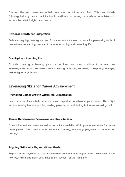 Free Employee Retraining and Skill Upgrade Guide HR Template to Edit Online