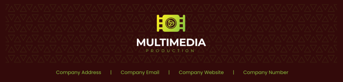 Multimedia Production Header Template