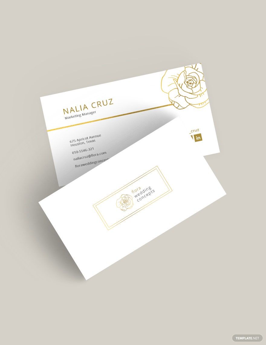 Gold Business Card Template