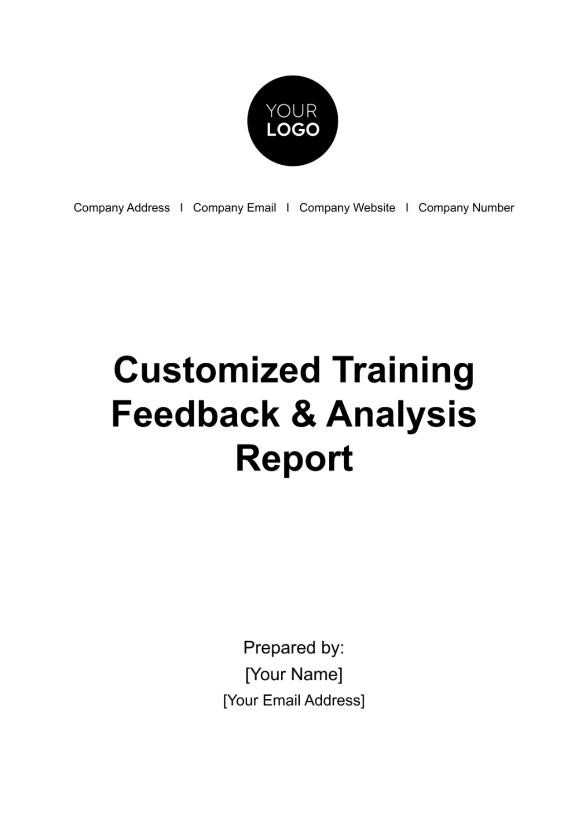 Customized Training Feedback & Analysis Report HR Template - Edit Online & Download