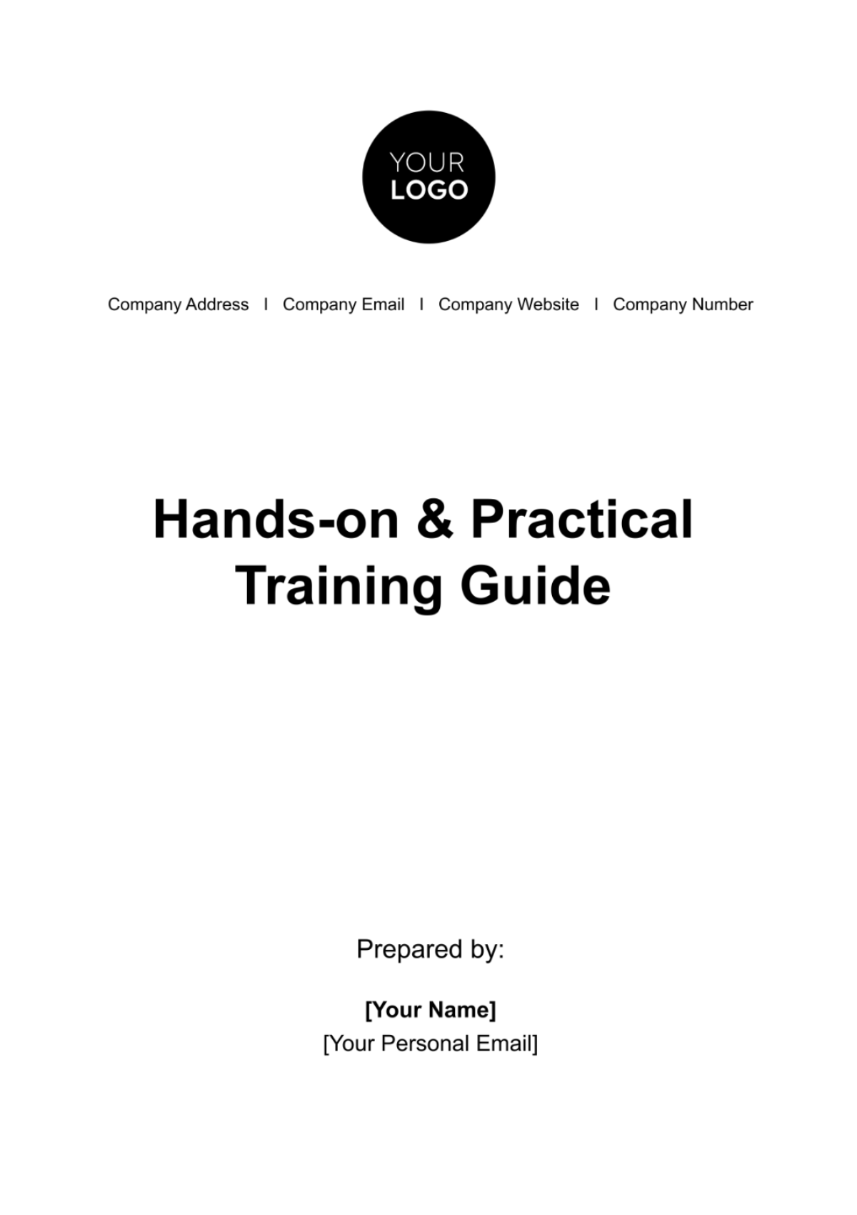 Free Hands-on & Practical Training Guide HR Template
