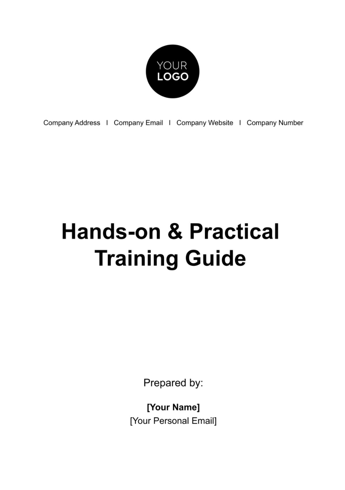 Hands-on & Practical Training Guide HR Template - Edit Online & Download