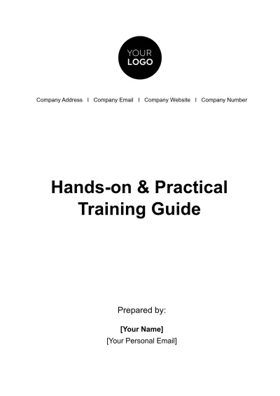 Free Hands-on & Practical Training Guide HR Template to Edit Online
