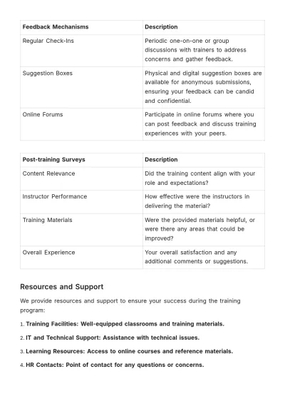 Free Hands-on & Practical Training Guide HR Template to Edit Online