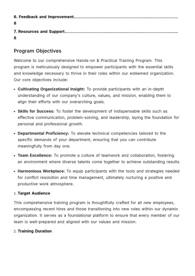 Free Hands-on & Practical Training Guide HR Template to Edit Online