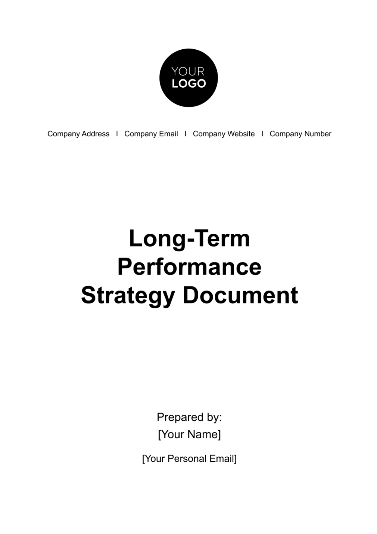 Long-Term Performance Strategy Document HR Template - Edit Online & Download