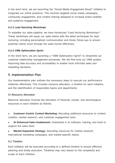 Free Long-Term Performance Strategy Document HR Template to Edit Online