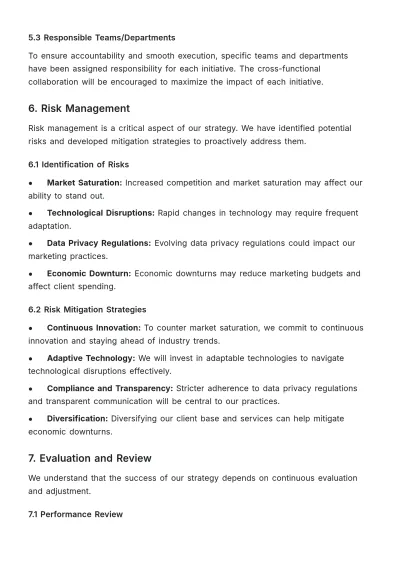 Free Long-Term Performance Strategy Document HR Template to Edit Online