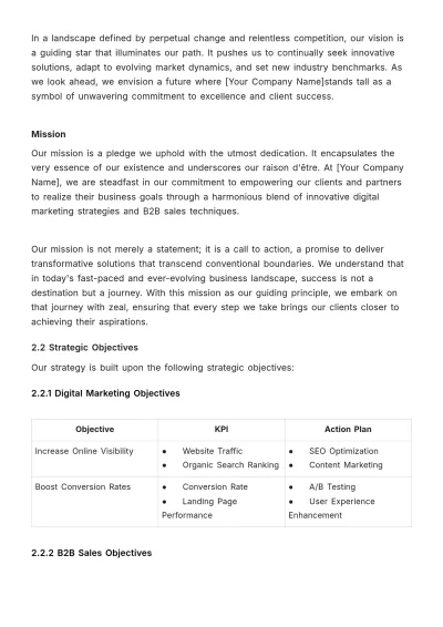 Free Long-Term Performance Strategy Document HR Template to Edit Online