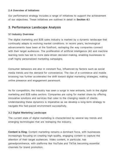 Free Long-Term Performance Strategy Document HR Template to Edit Online