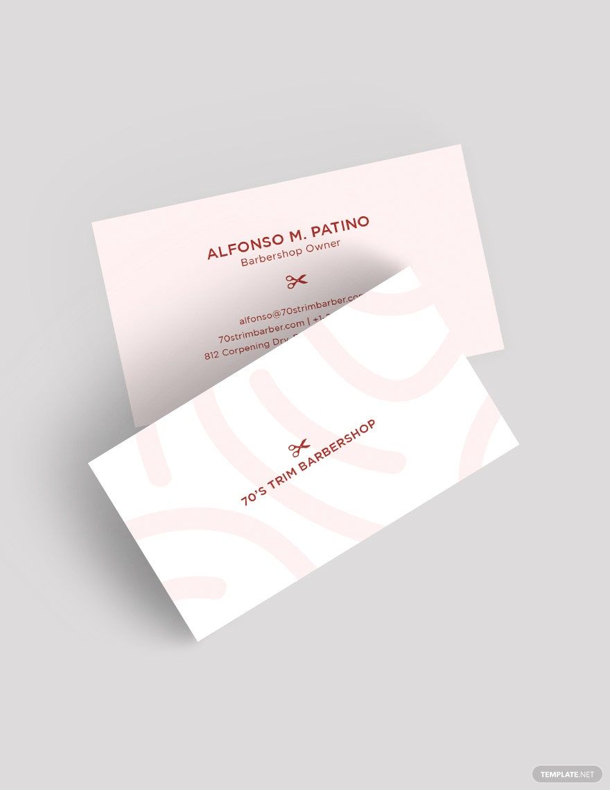 Hair and Fashion Business Card Template