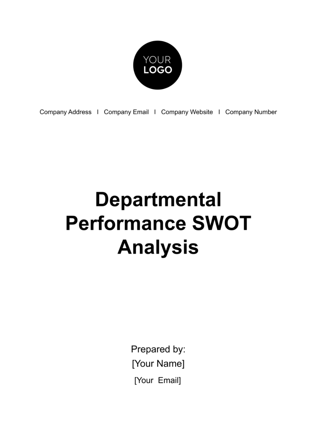 Departmental Performance SWOT Analysis HR Template - Edit Online & Download