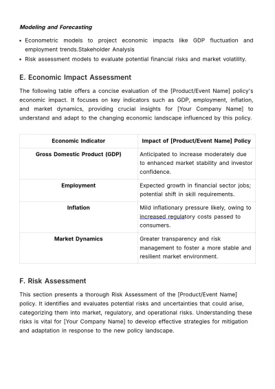 Free Financial Policy Impact Study Template to Edit Online