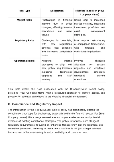 Free Financial Policy Impact Study Template to Edit Online
