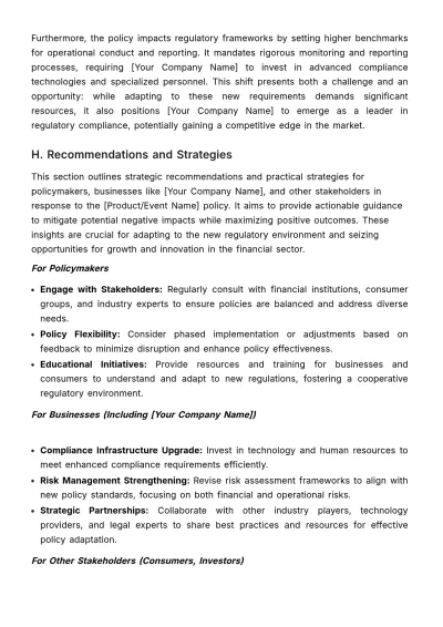 Free Financial Policy Impact Study Template to Edit Online