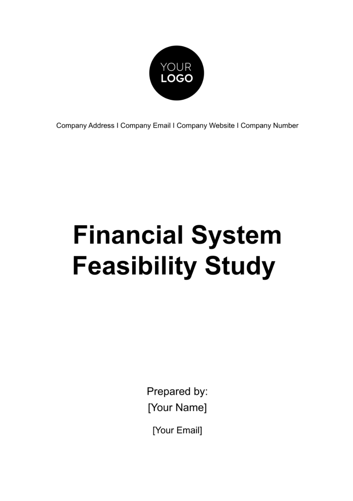 Financial System Feasibility Study Template - Edit Online & Download