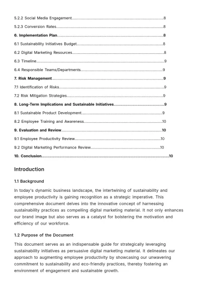 Free Employee Productivity Research HR Template to Edit Online