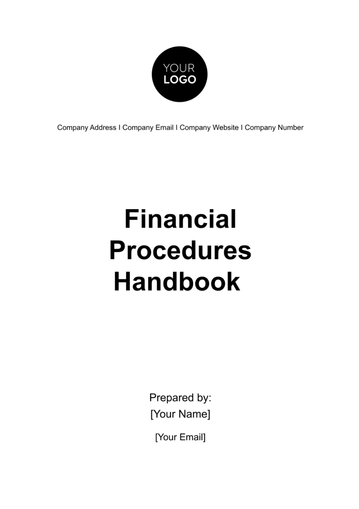 Financial Procedures Handbook Template - Edit Online & Download