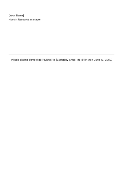 Free Talent Review HR Template to Edit Online