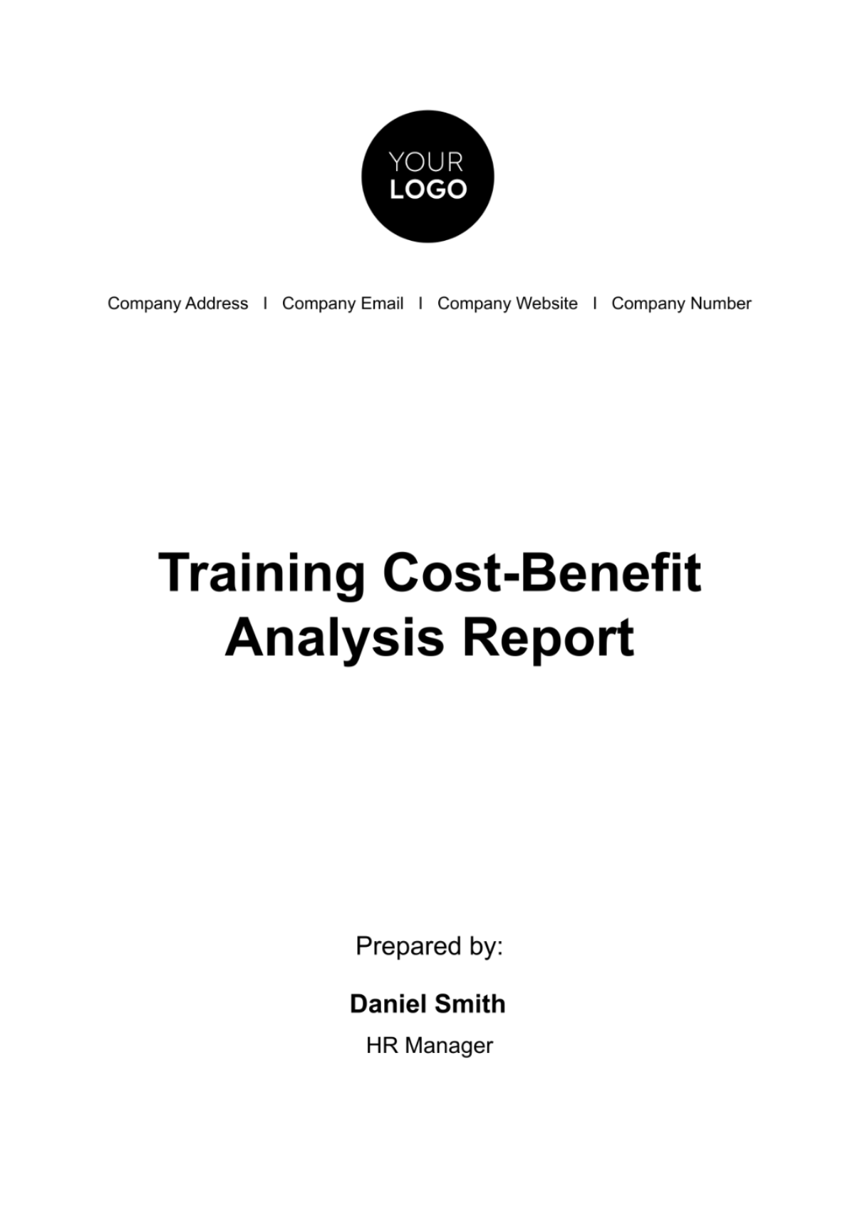 Training Cost-Benefit Analysis Report HR Template - Edit Online & Download