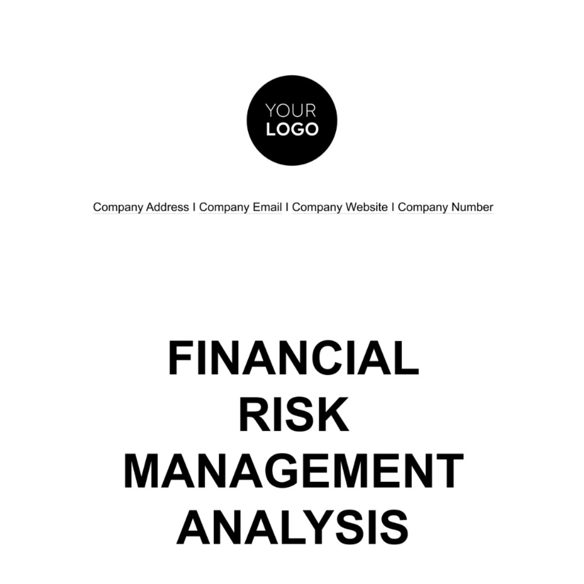 Financial Risk Management Analysis Template