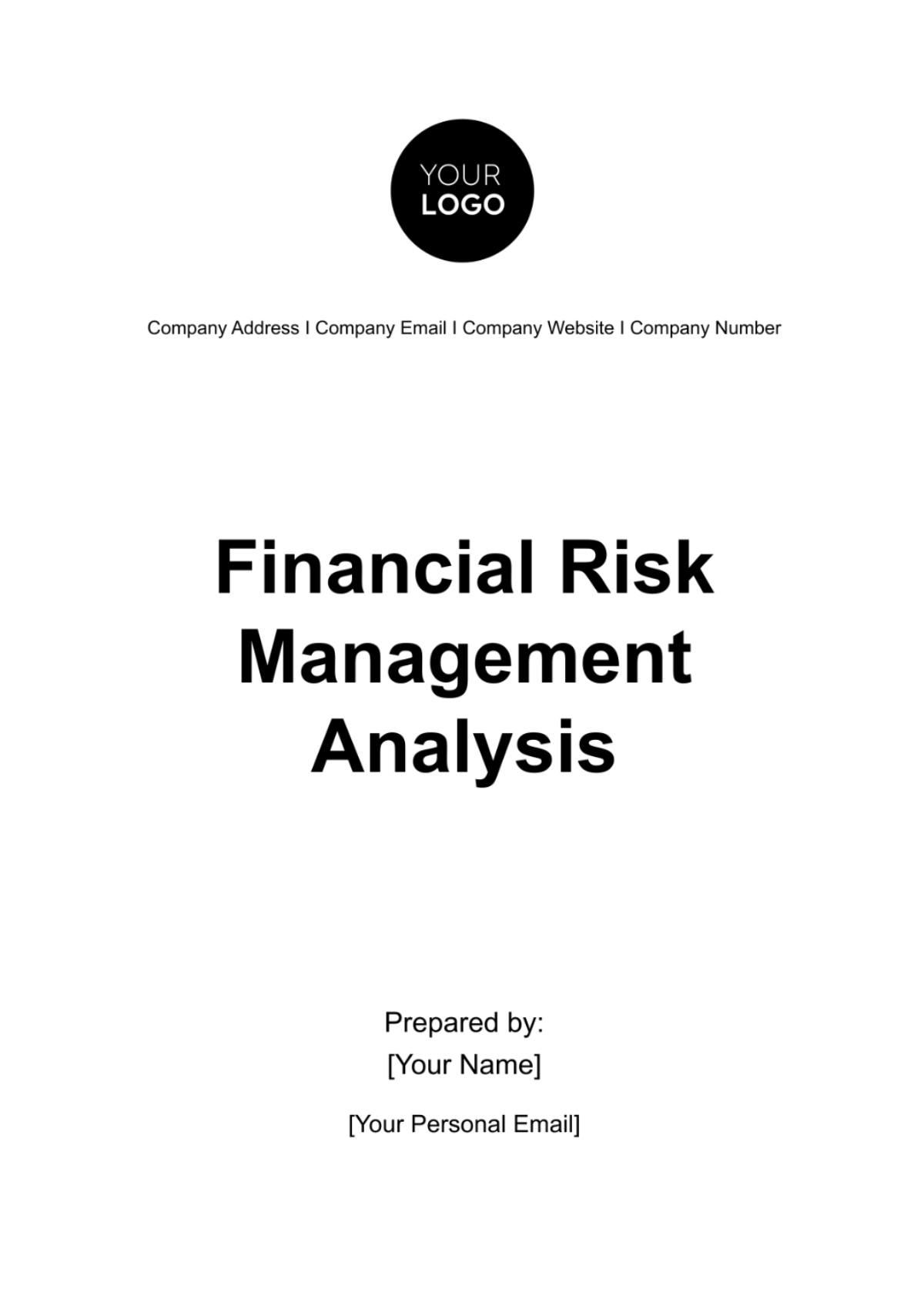 Financial Risk Management Analysis Template