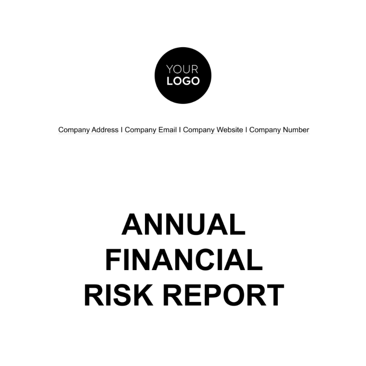 Annual Financial Risk Report Template