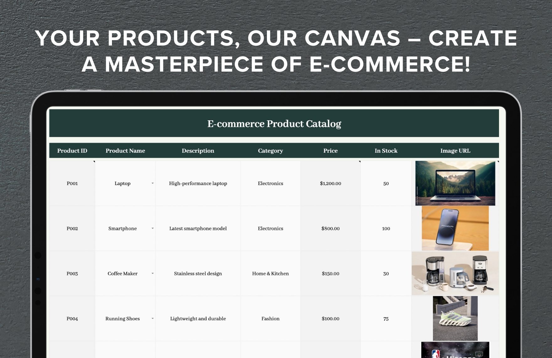 E-commerce Product Catalog Template