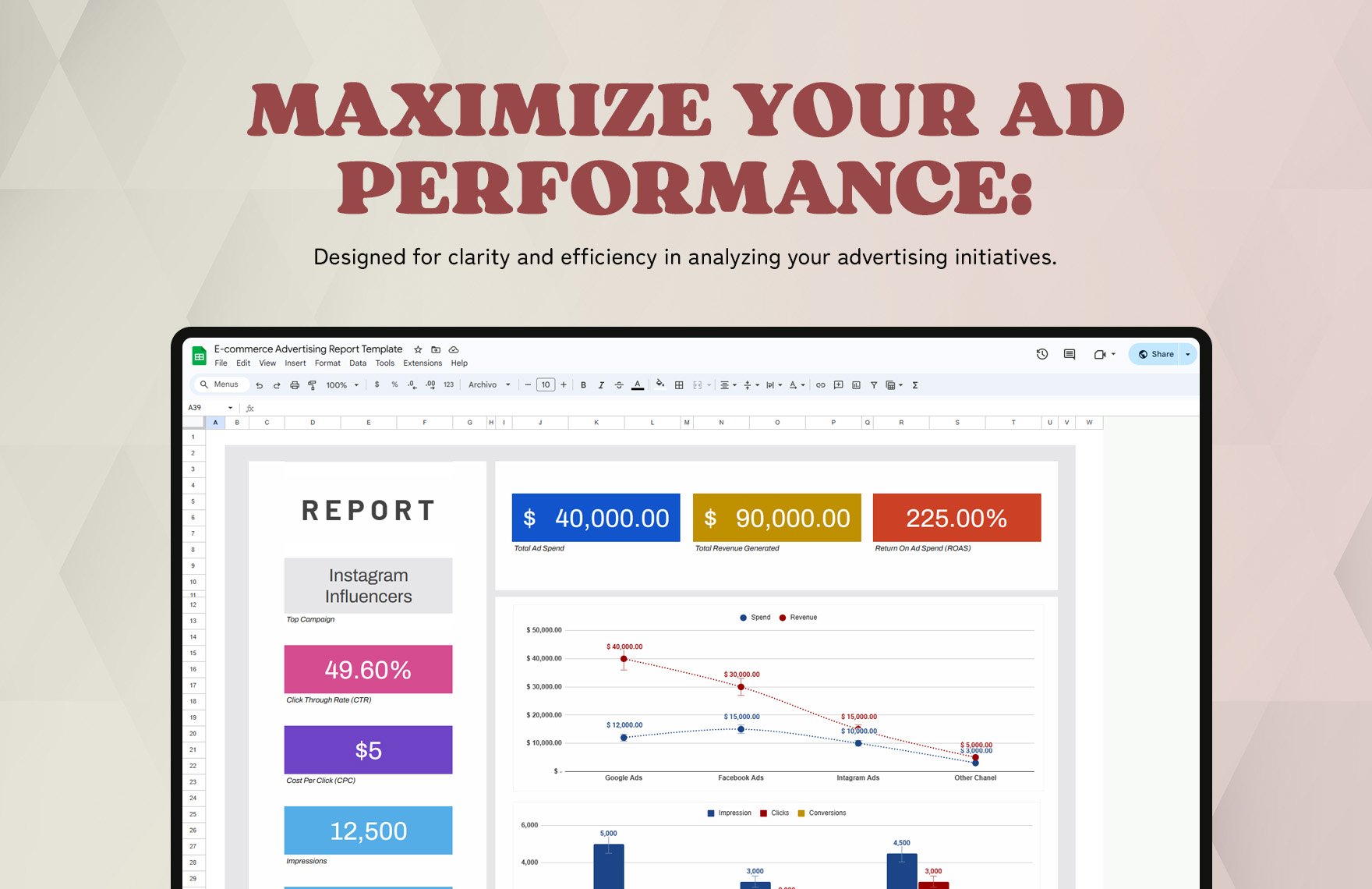 E-commerce Advertising Report Template