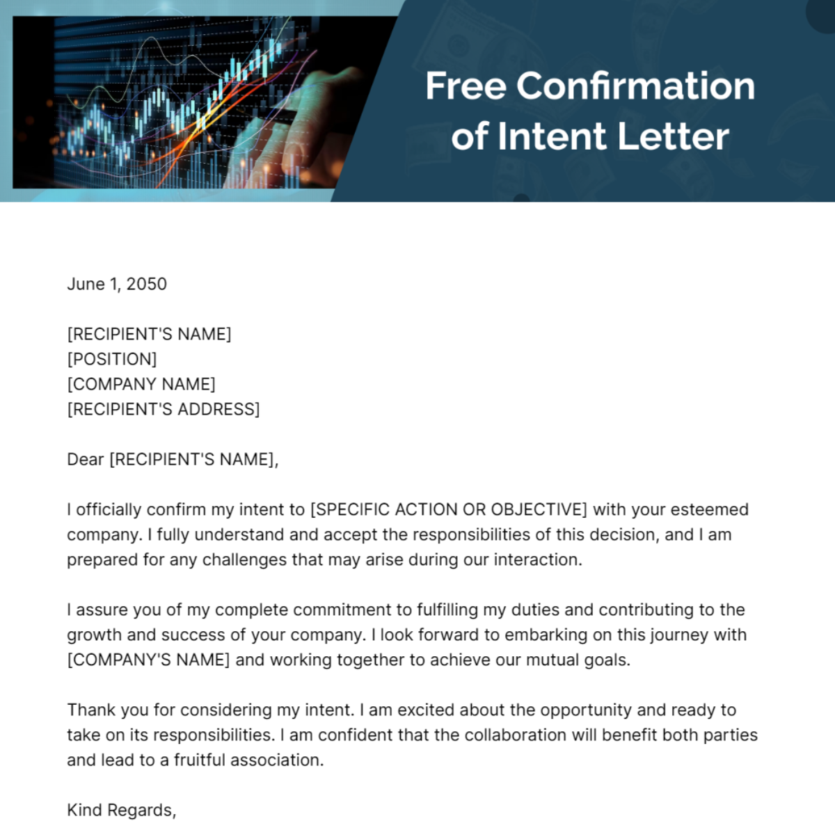 Confirmation of Intent Letter Template