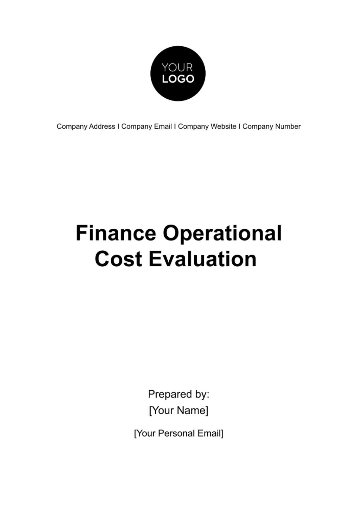 Free Finance Operational Cost Evaluation Template