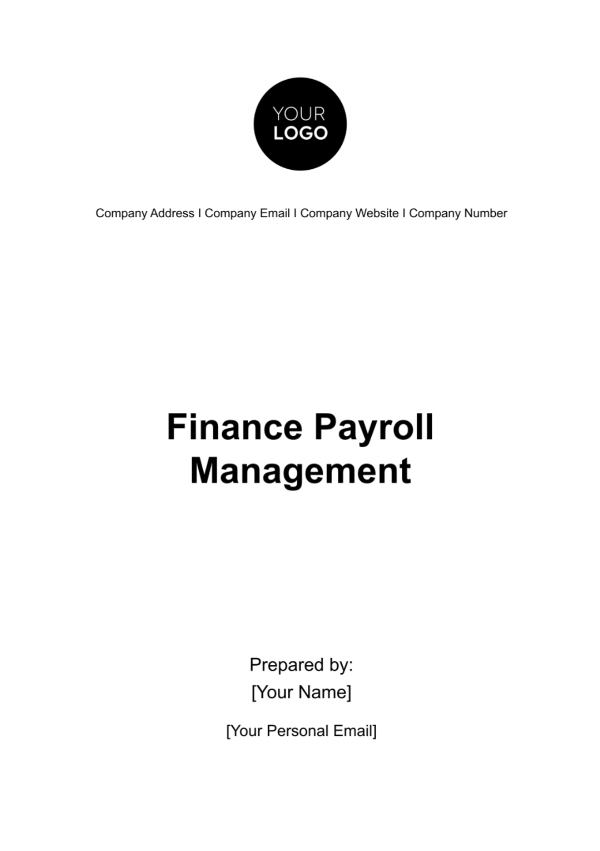 Finance Payroll Management Template