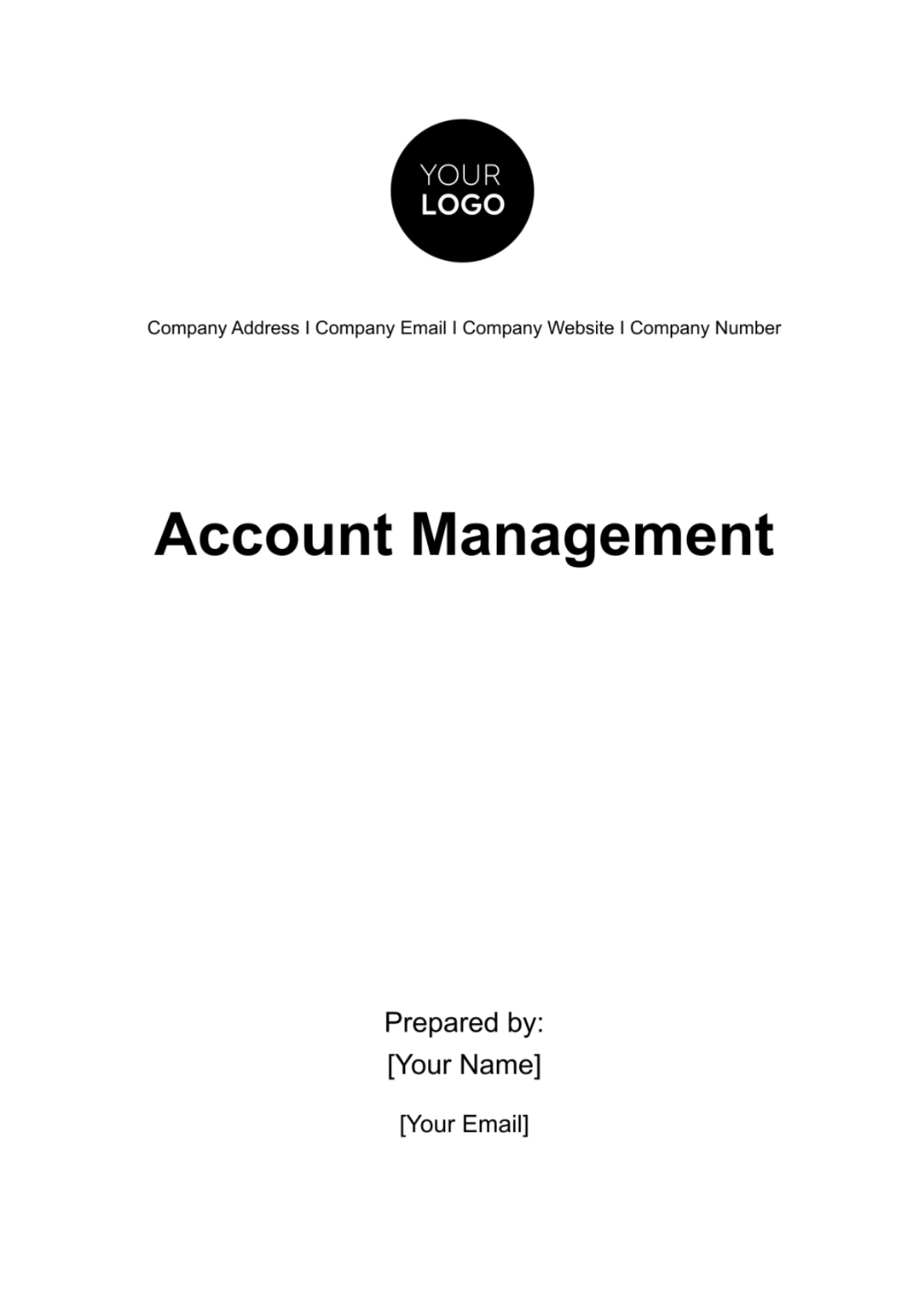 Account Management Template - Edit Online & Download Example | Template.net
