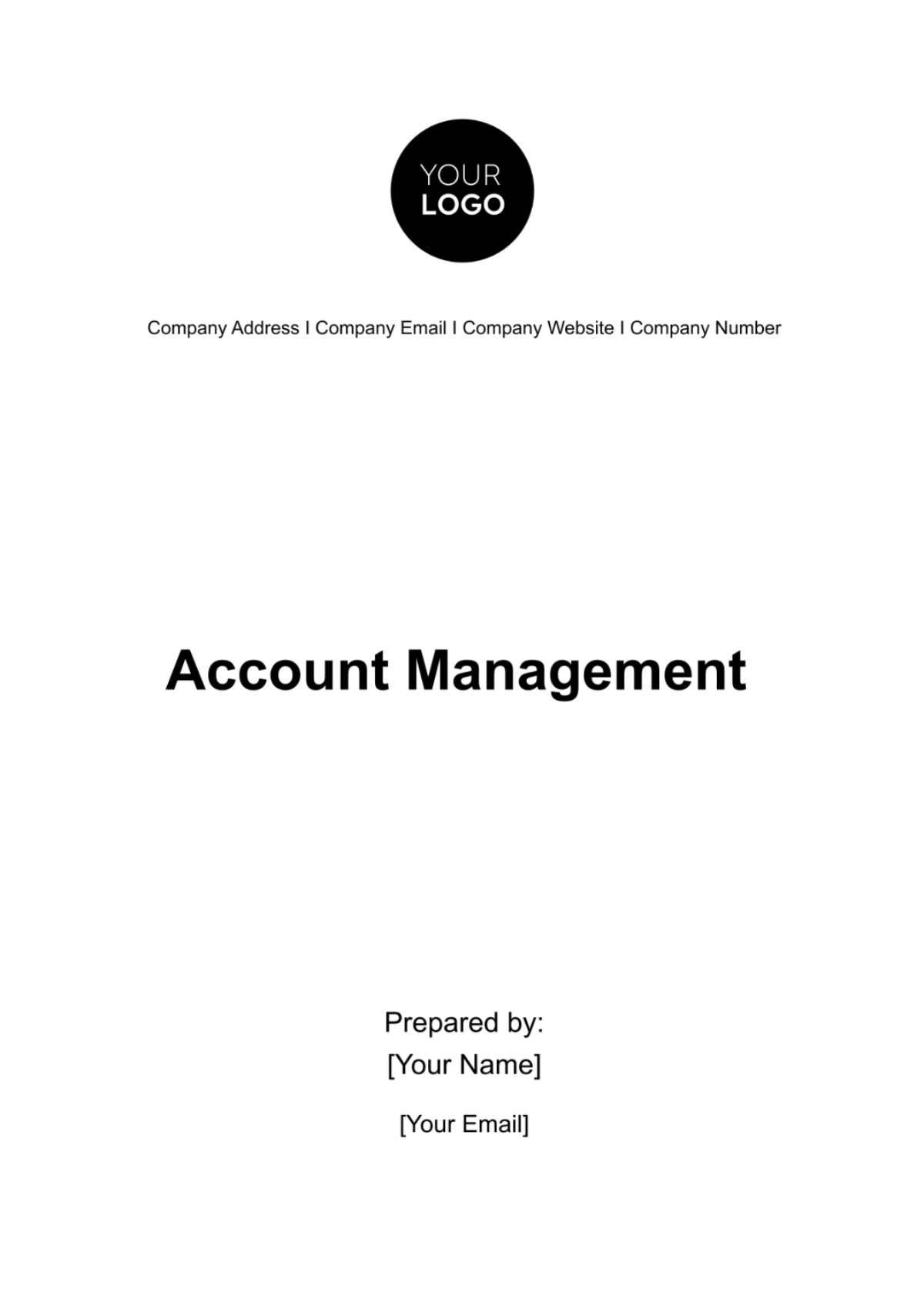 Account Management Template - Edit Online & Download