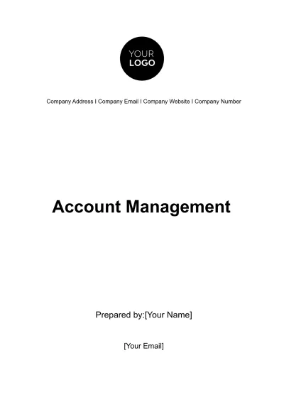 Free Account Management Template to Edit Online
