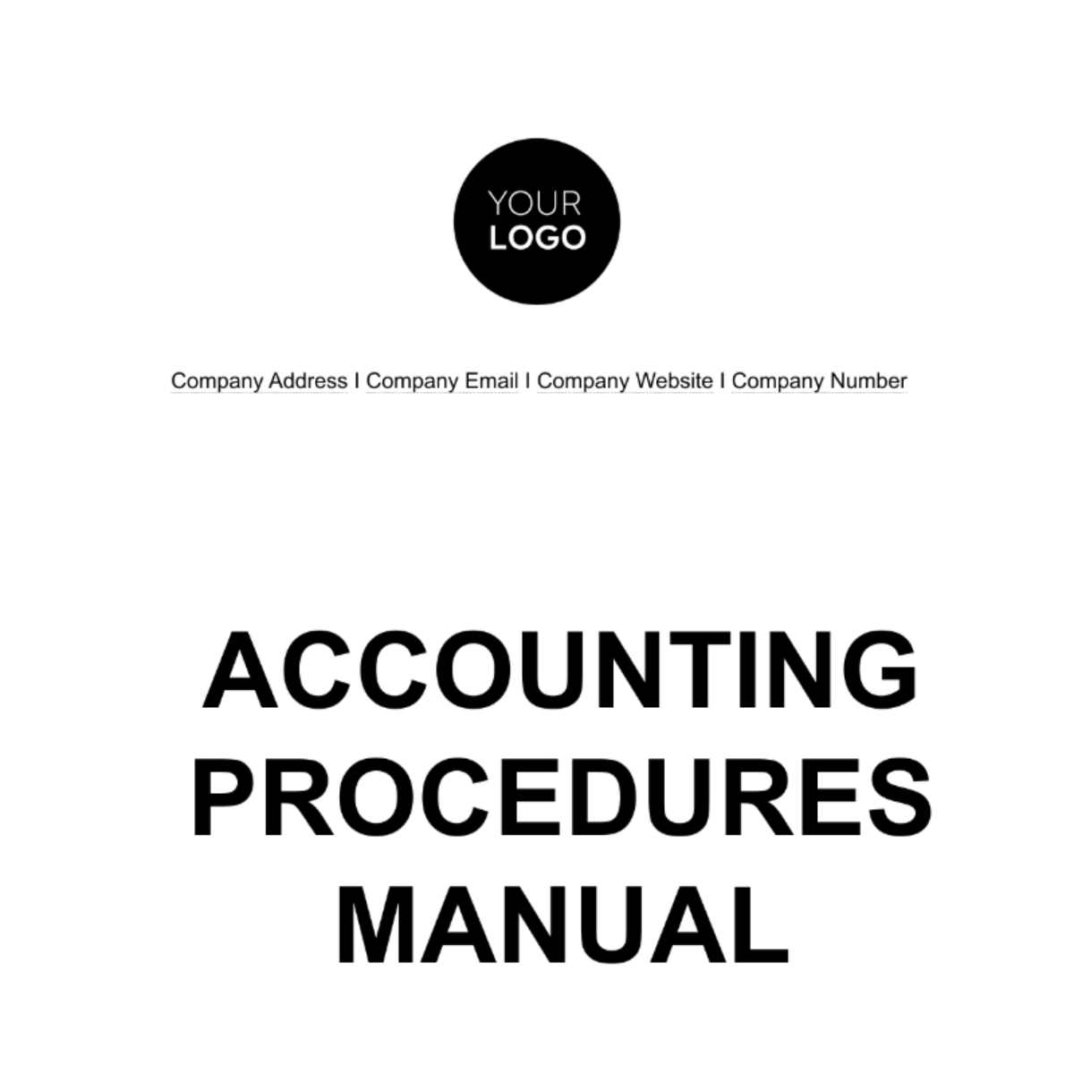 Accounting Procedures Manual Template Edit Online Download Example