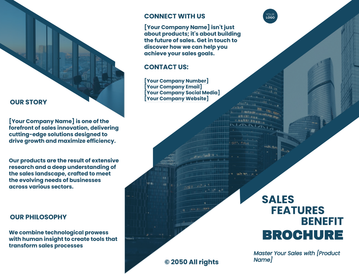 Sales Product Features and Benefits Brochure