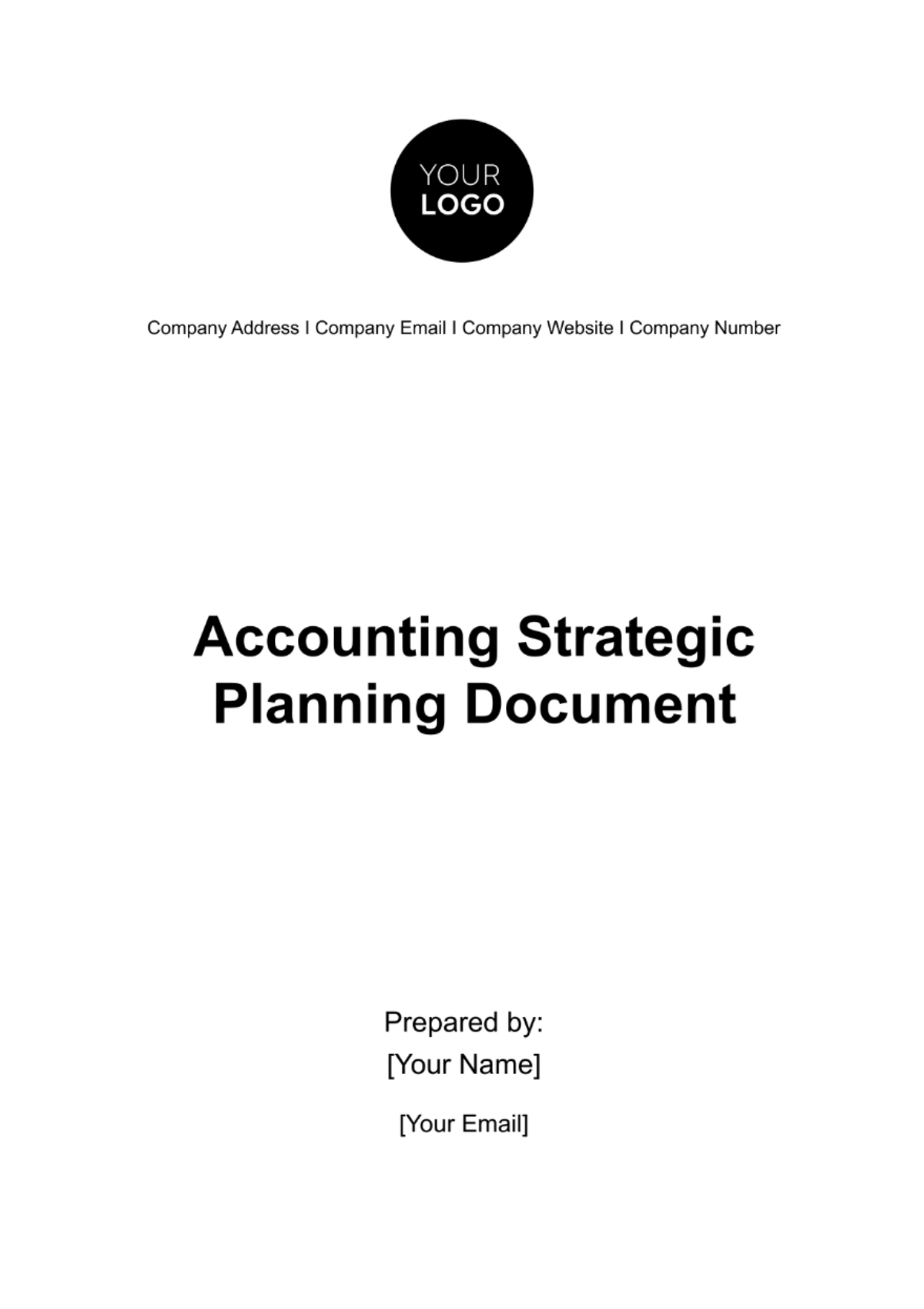 Free Accounting Strategic Planning Document Template
