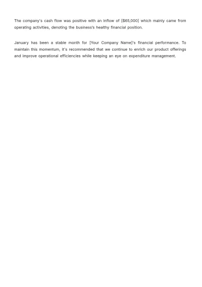 Free Monthly Accounting Report Template to Edit Online