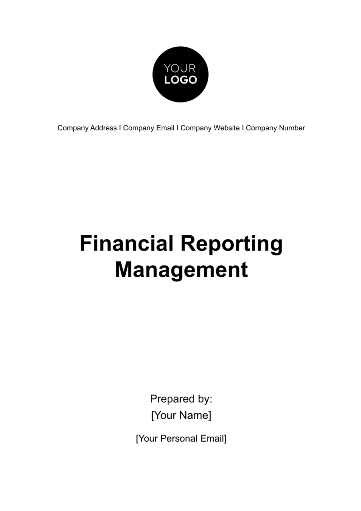 Free Financial Reporting Management Template