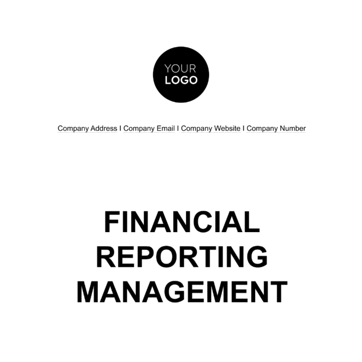 Financial Reporting Management Template