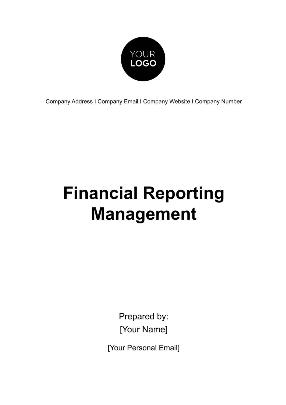 Financial Reporting Management Template