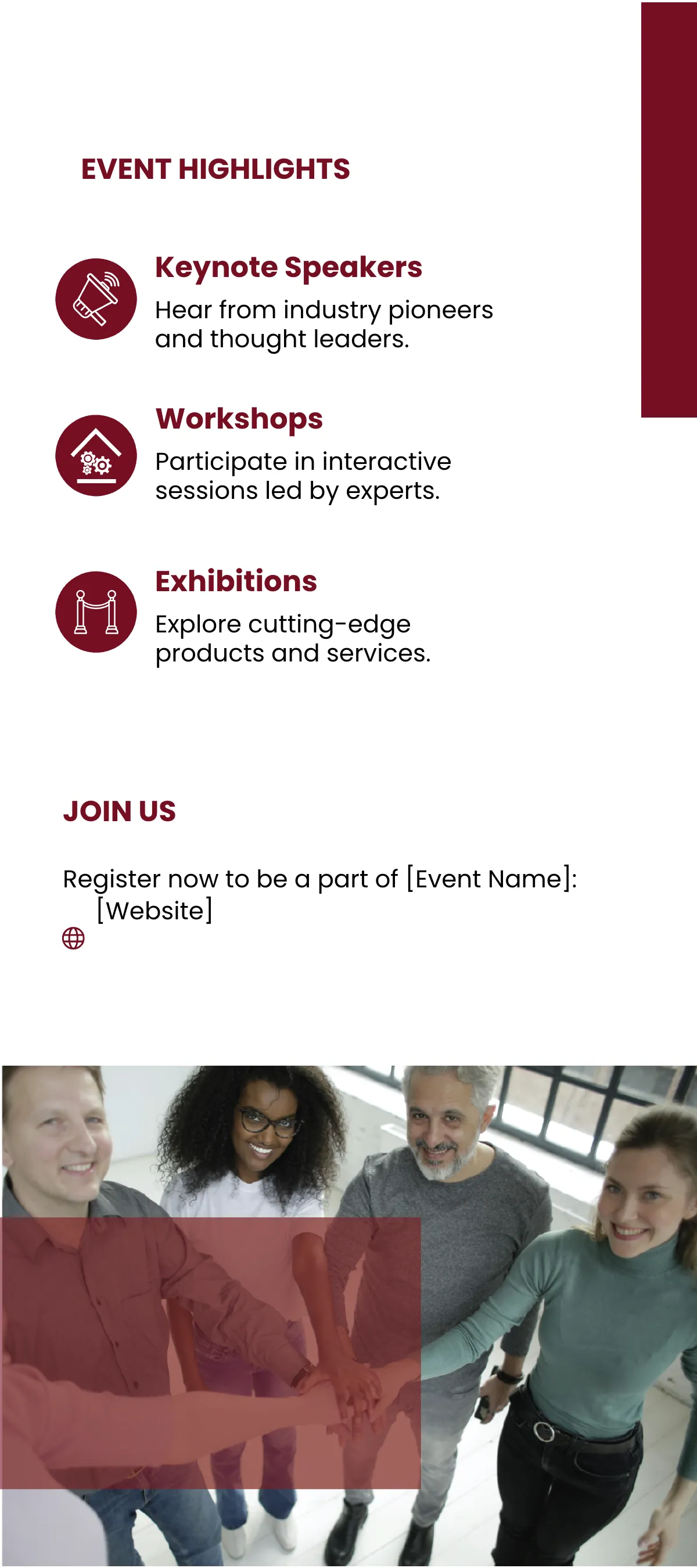 Free Event Showcase Rack Card Template to Edit Online