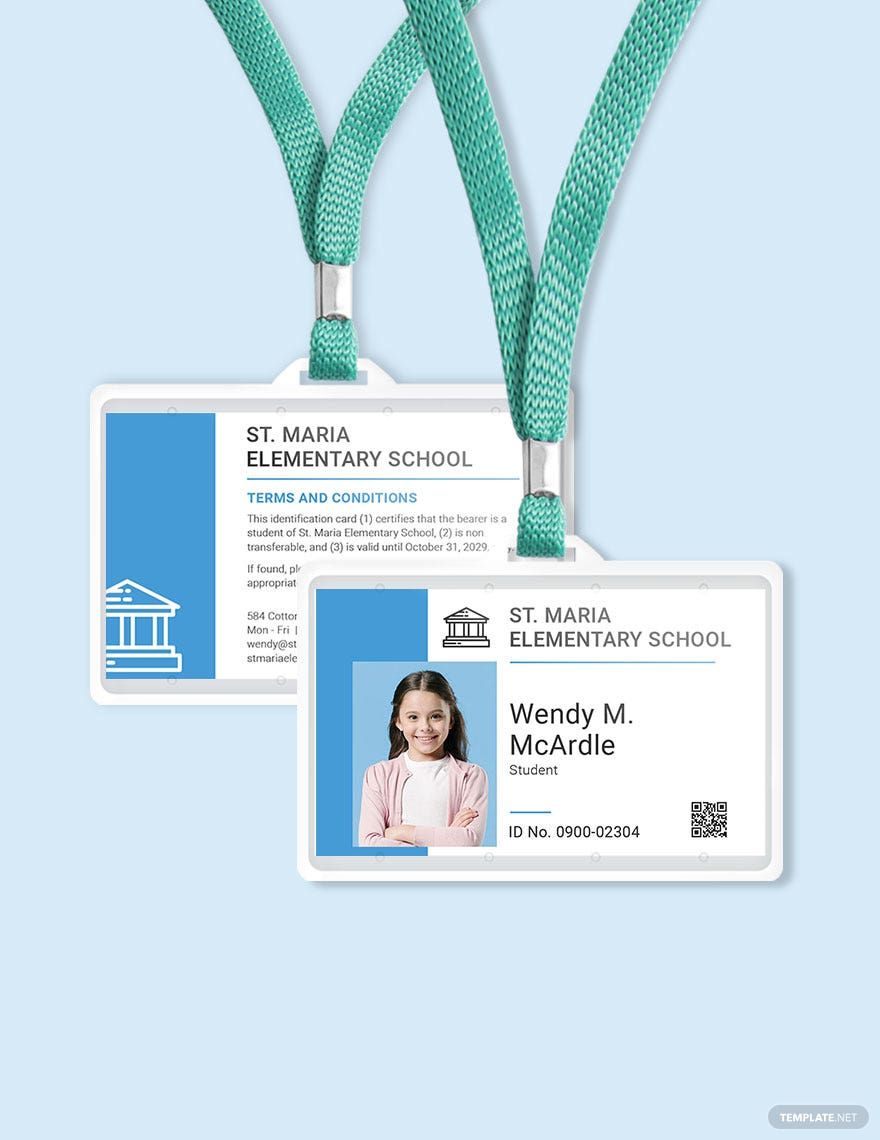 Child Id Card Template