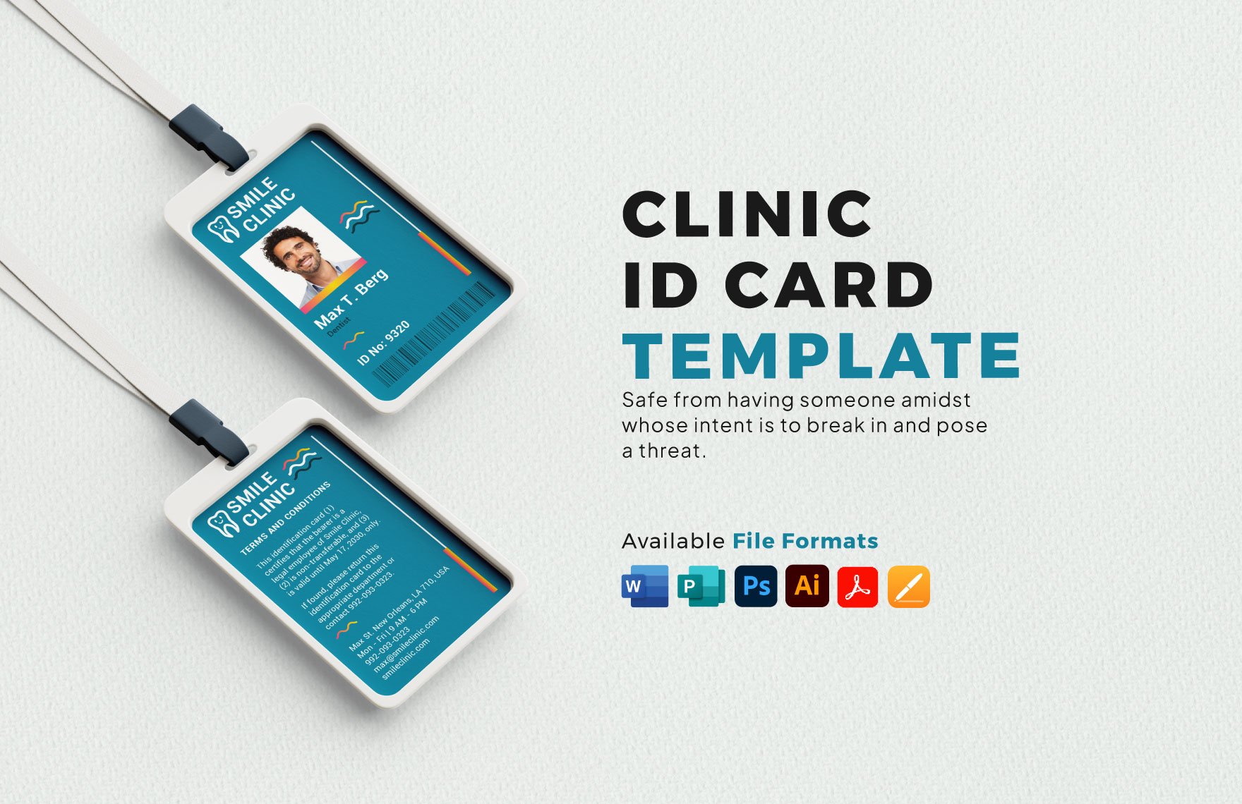 Clinic ID Card Template