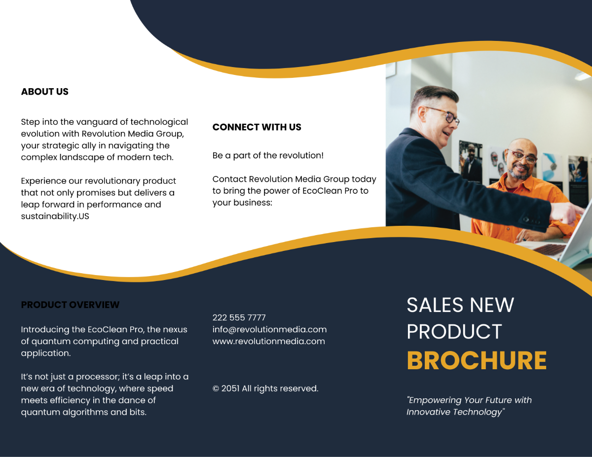 Sales New Product Brochure Template - Edit Online & Download