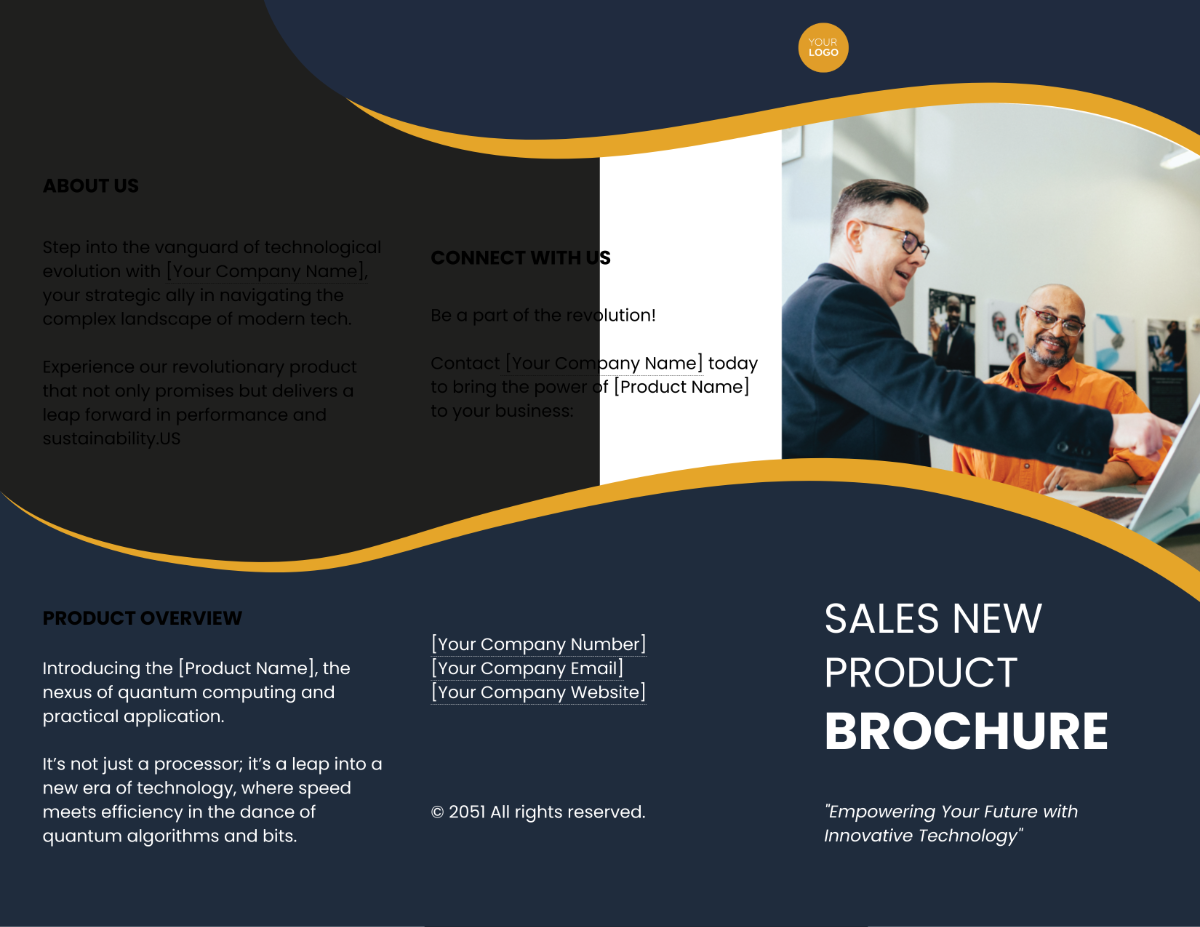 Sales New Product Brochure Template