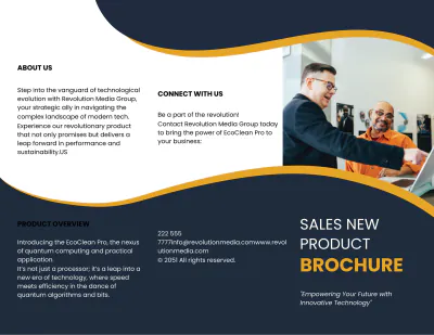 Free Sales New Product Brochure Template to Edit Online